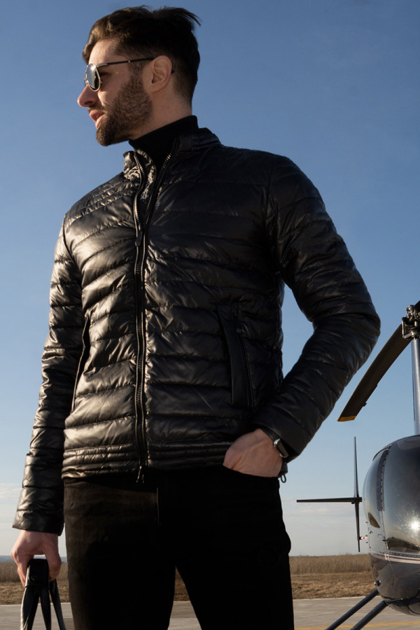 Демісезонна куртка чоловіча Freever WF 2168 чорна, Фото №2 - freever.ua