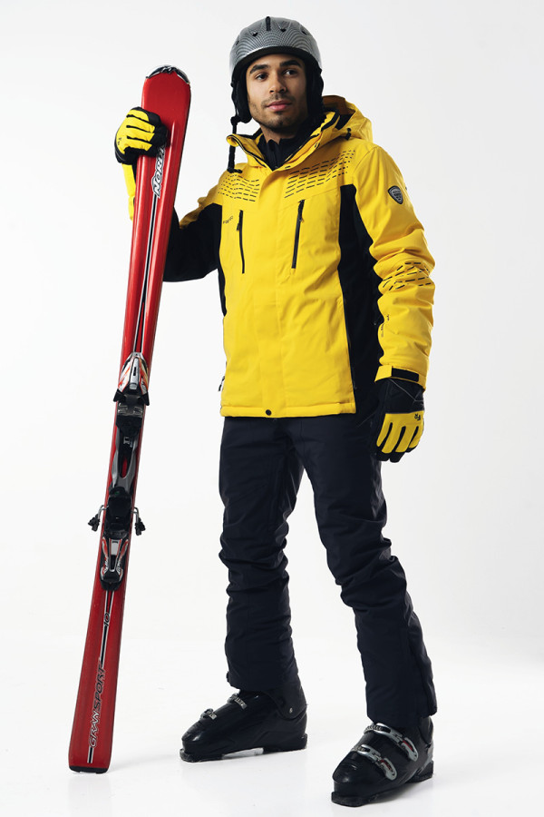 Гірськолижна куртка чоловіча Freever WF 21681 жовта, Фото №3 - freever.ua