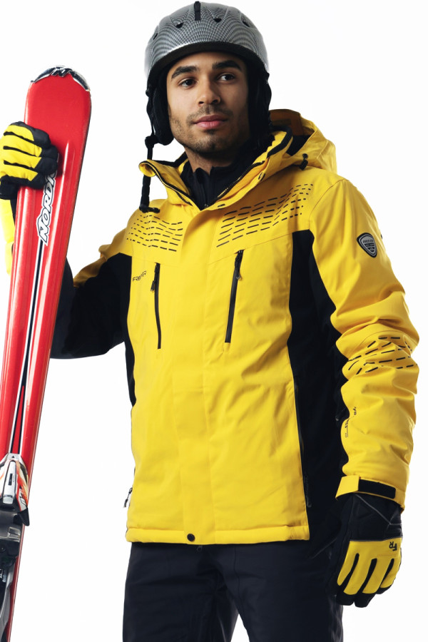 Горнолыжная куртка мужская Freever WF 21681 желтая