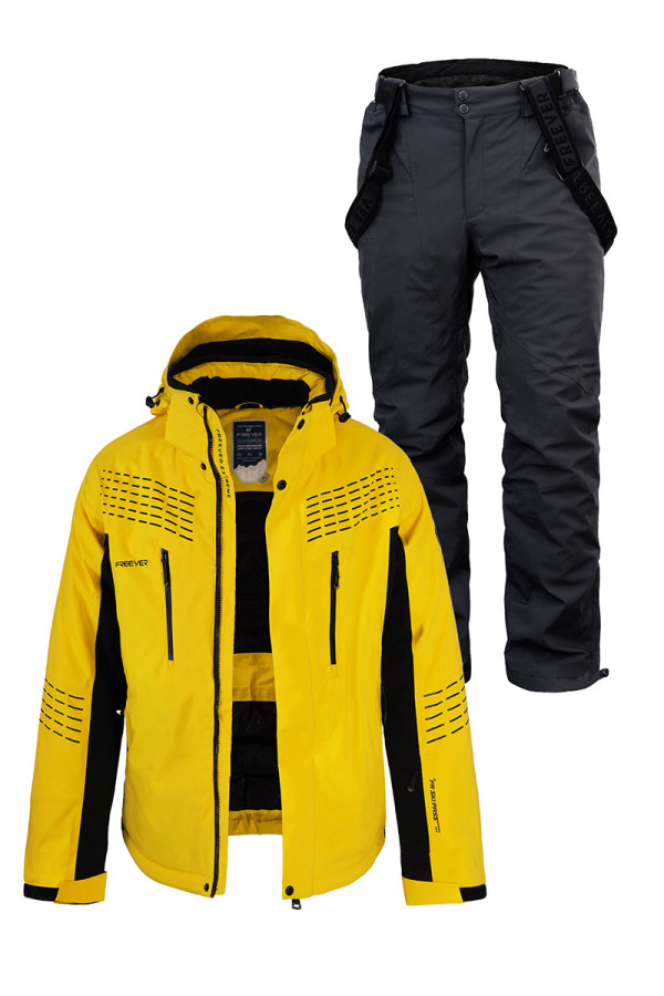 Мужской лыжный костюм FREEVER 21681-5931 желтый - freever.ua