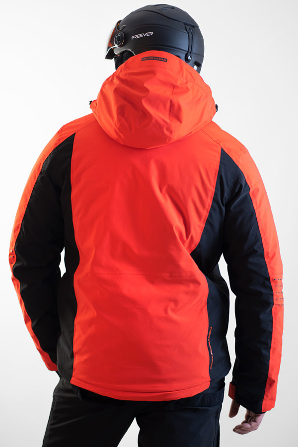 Гірськолижна куртка чоловіча Freever WF 21681 помаранчева, Фото №8 - freever.ua