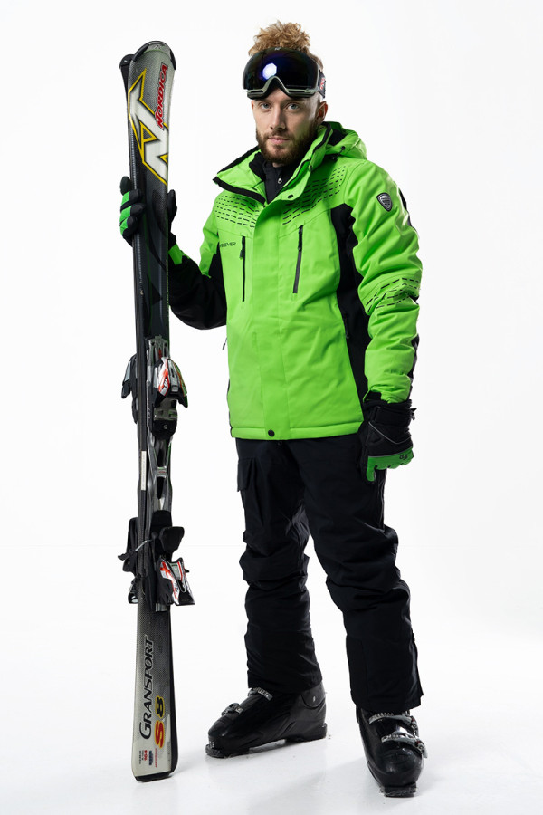 Мужской лыжный костюм FREEVER 21681-6921 салатовый
