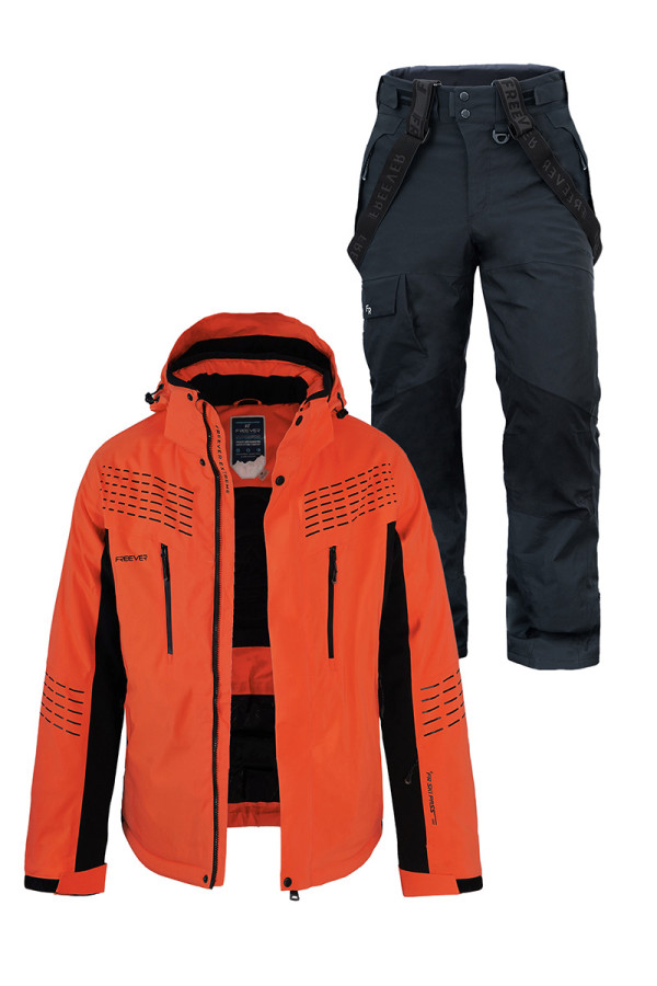 Чоловічий лижний костюм FREEVER 21681-9921 помаранчевий - freever.ua