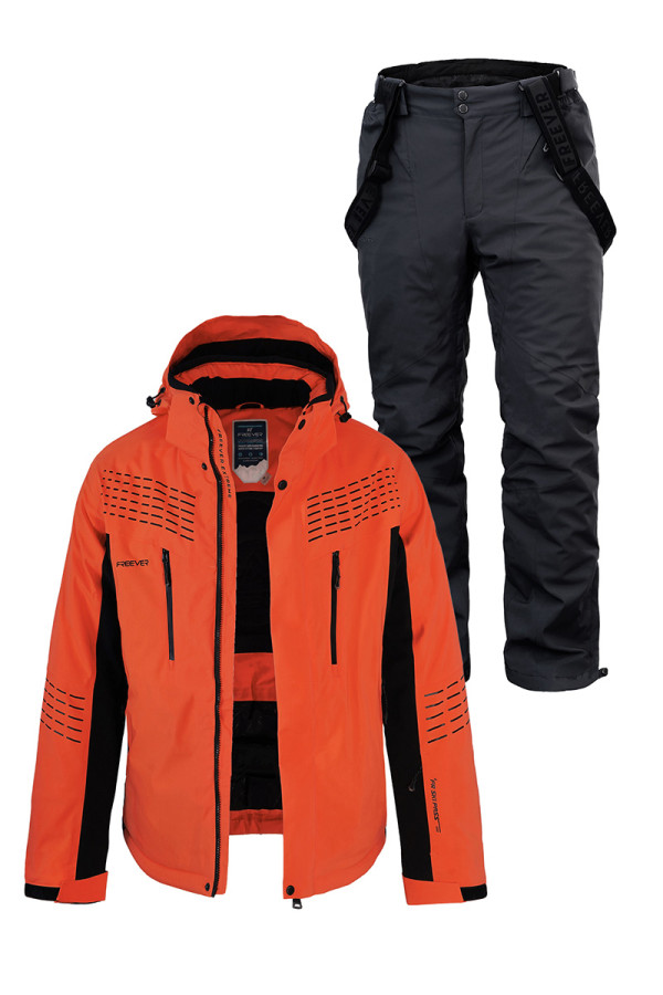 Чоловічий лижний костюм FREEVER 21681-9931 помаранчевий - freever.ua