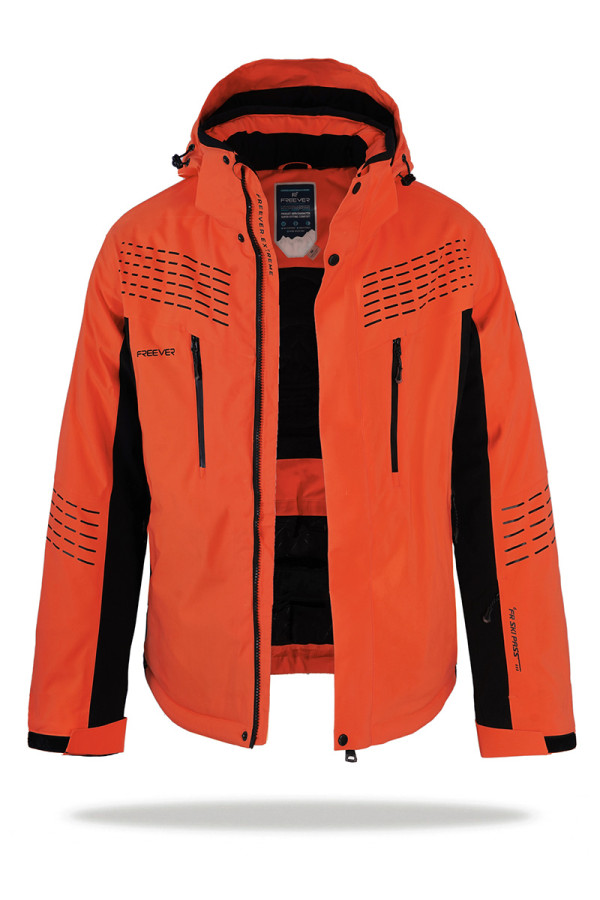 Горнолыжная куртка мужская Freever WF 21681 оранжевая - freever.ua