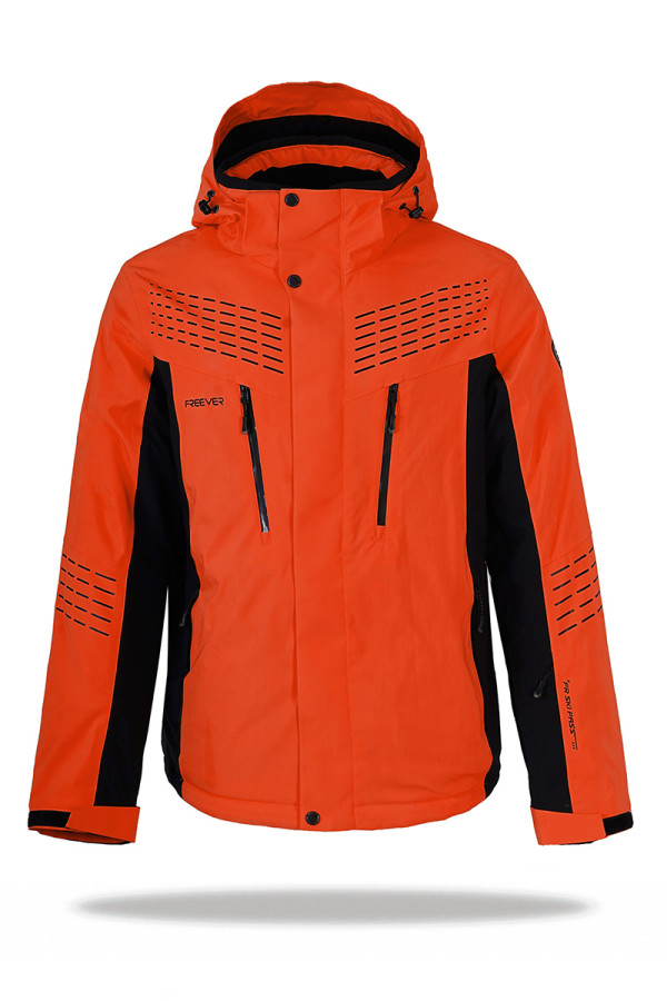 Горнолыжная куртка мужская Freever WF 21681 оранжевая, Фото №2 - freever.ua