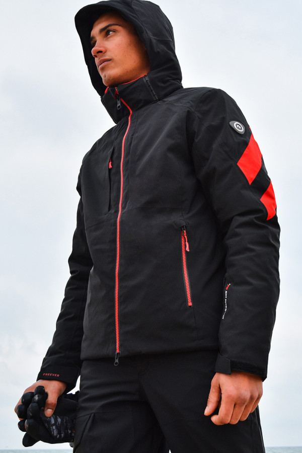 Горнолыжная куртка мужская Freever WF 21682 черная, Фото №5 - freever.ua