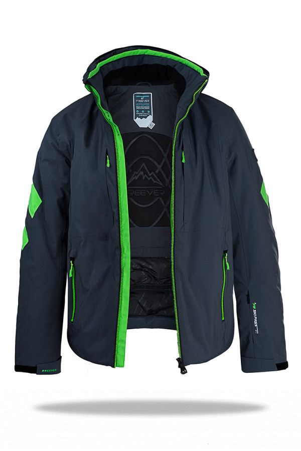 Гірськолижна куртка чоловіча Freever WF 21682 синя - freever.ua