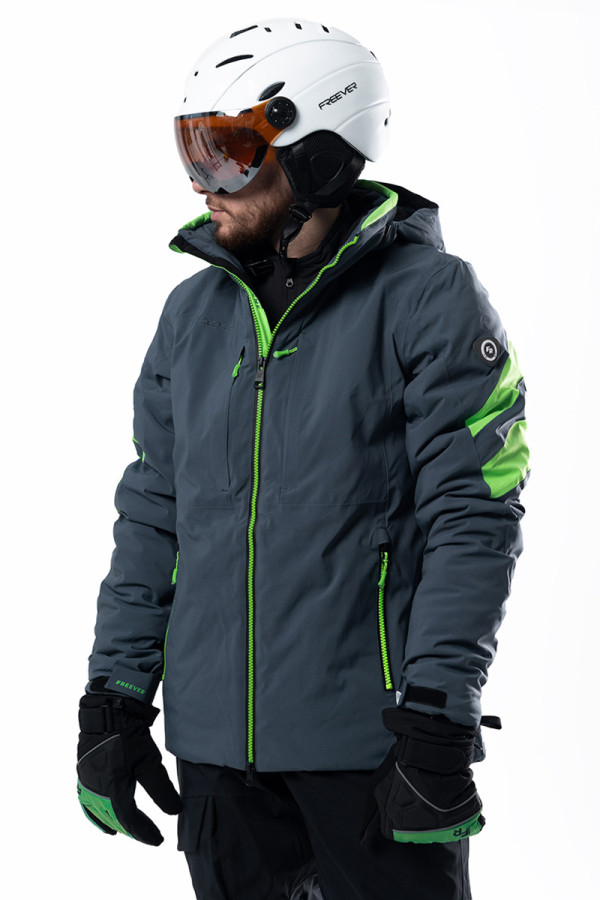 Гірськолижна куртка чоловіча Freever WF 21682 синя - freever.ua