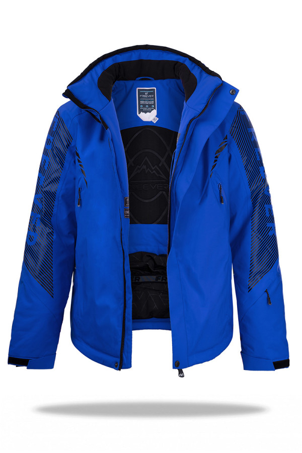 Гірськолижна куртка чоловіча Freever WF 21683 синя, Фото №2 - freever.ua