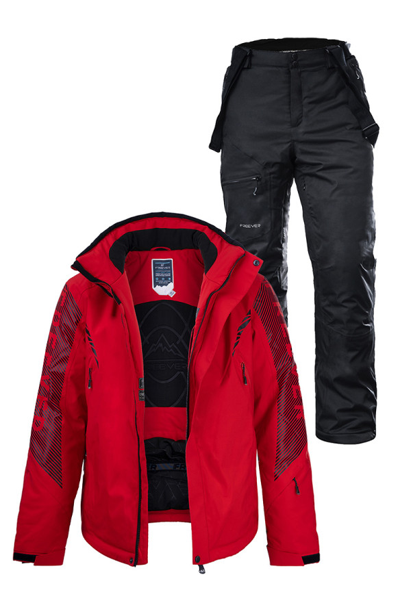 Мужской лыжный костюм FREEVER 21683-021 красный
