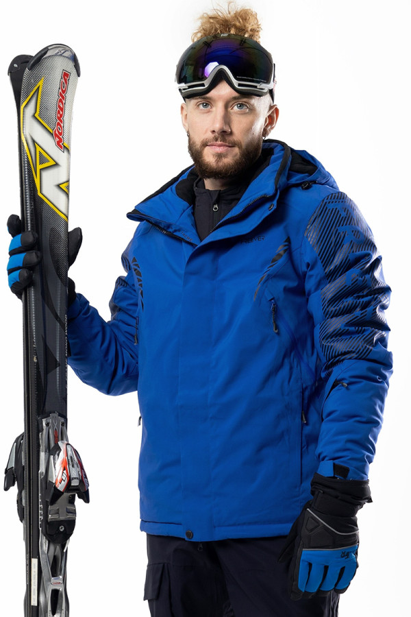 Гірськолижна куртка чоловіча Freever WF 21683 синя - freever.ua