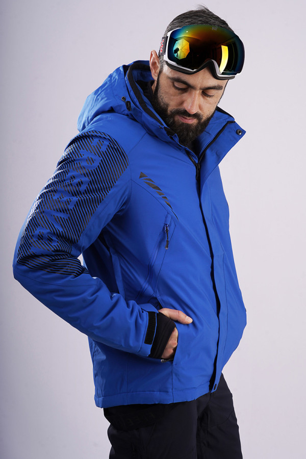 Гірськолижна куртка чоловіча Freever WF 21685 синя, Фото №5 - freever.ua
