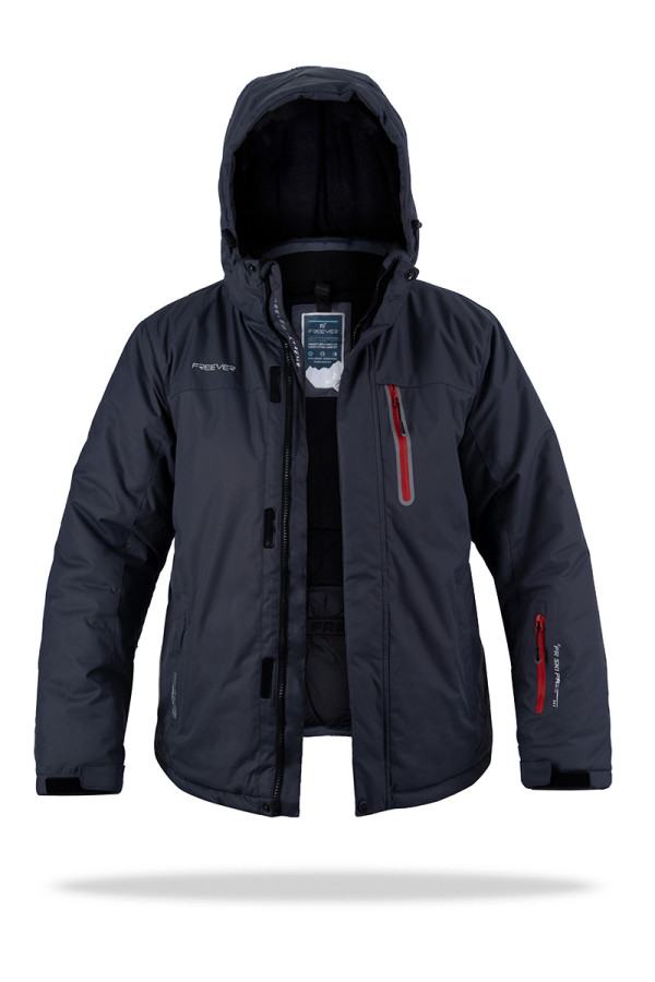 Гірськолижна куртка дитяча Freever AF 21688 сіра - freever.ua