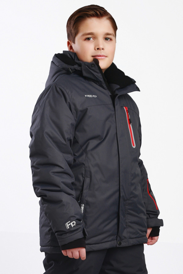 Гірськолижна куртка дитяча Freever AF 21688 сіра, Фото №6 - freever.ua