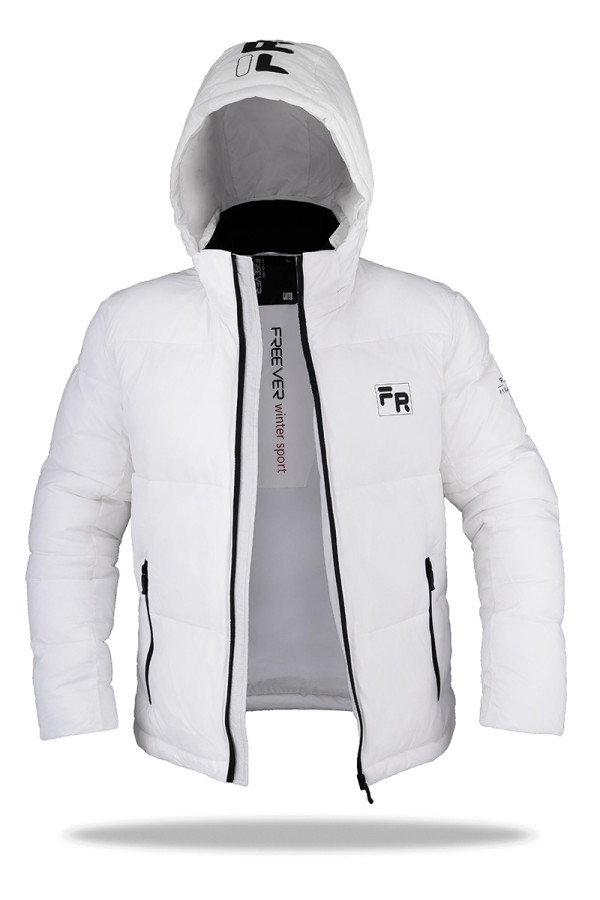 Зимняя куртка мужская Freever SF 21708 белая - freever.ua