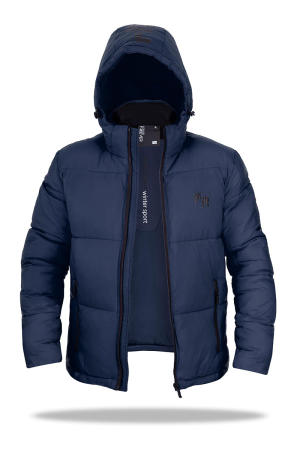 Зимова куртка чоловіча Freever SF 21708 темно-синя - freever.ua