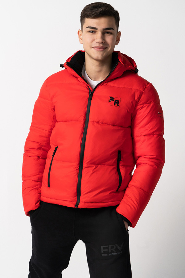Зимова куртка чоловіча Freever SF 21708 червона, Фото №5 - freever.ua