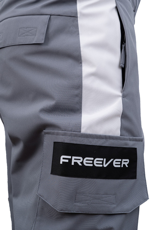 Брюки джоггеры мужские Freever AF 21709 серые, Фото №7- freever.ua
