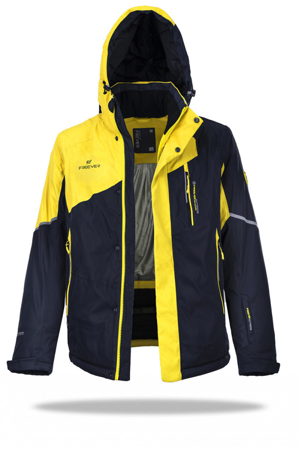 Горнолыжная куртка мужская Freever WF 21710 желтая