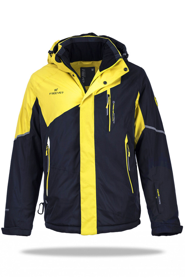 Горнолыжная куртка мужская Freever WF 21710 желтая, Фото №2 - freever.ua