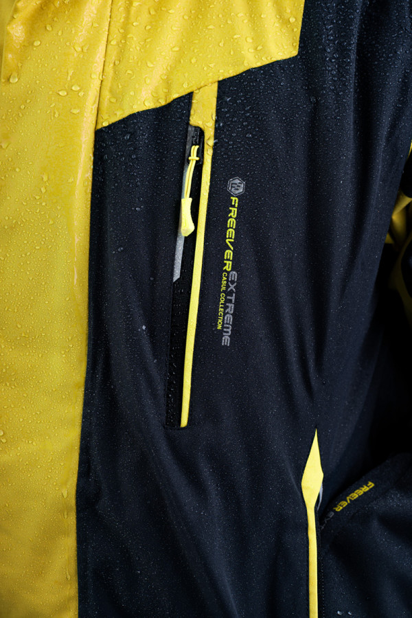 Гірськолижна куртка чоловіча Freever WF 21710 жовта, Фото №8 - freever.ua