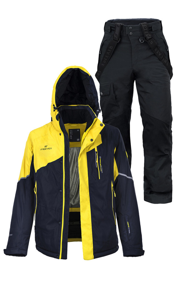 Мужской лыжный костюм FREEVER 21710-921 желтый - freever.ua