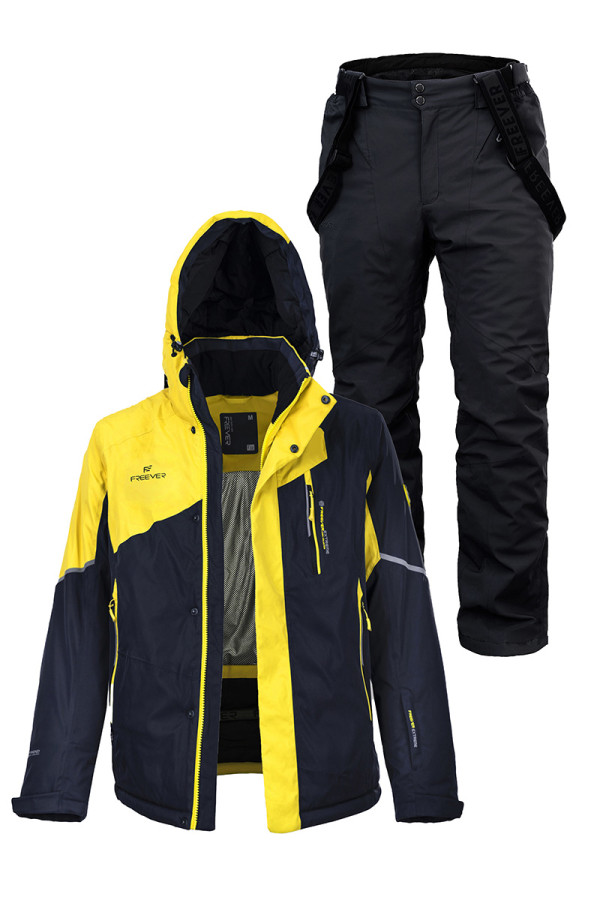Мужской лыжный костюм FREEVER 21710-931 желтый - freever.ua