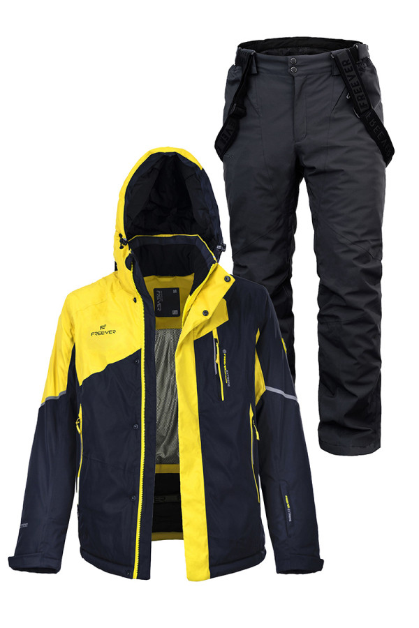 Мужской лыжный костюм FREEVER 21710-932 желтый - freever.ua