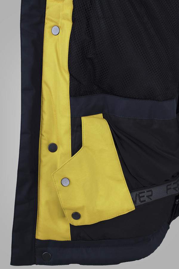 Горнолыжная куртка мужская Freever WF 21710 желтая, Фото №7 - freever.ua