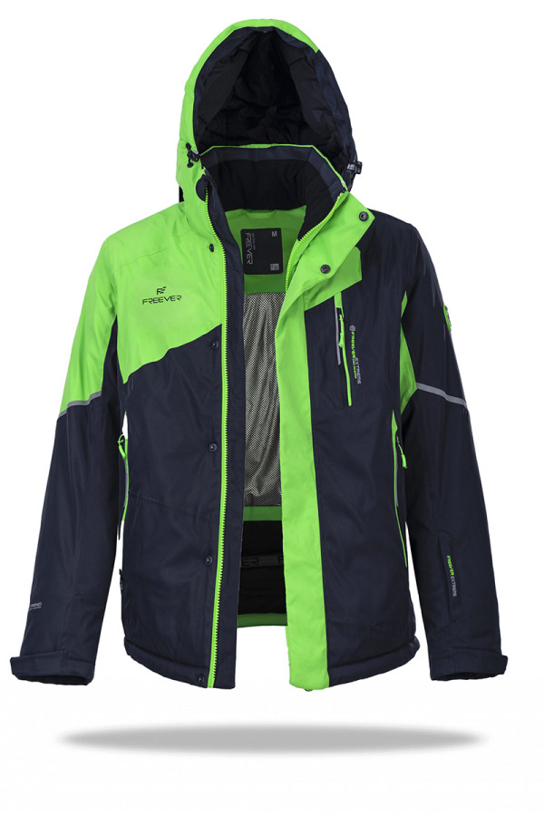 Горнолыжная куртка мужская Freever WF 21710 зеленая - freever.ua