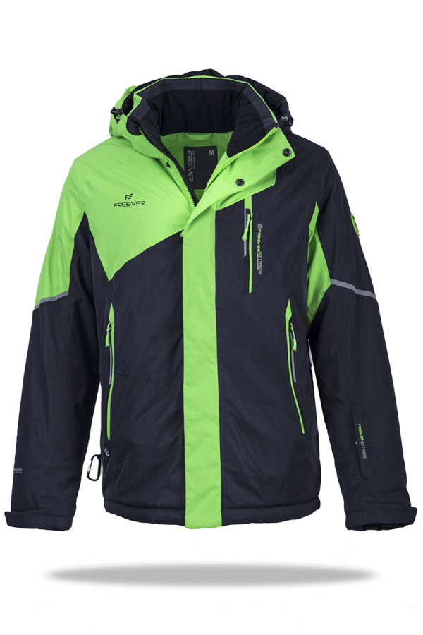 Гірськолижна куртка чоловіча Freever WF 21710 зелена, Фото №2 - freever.ua