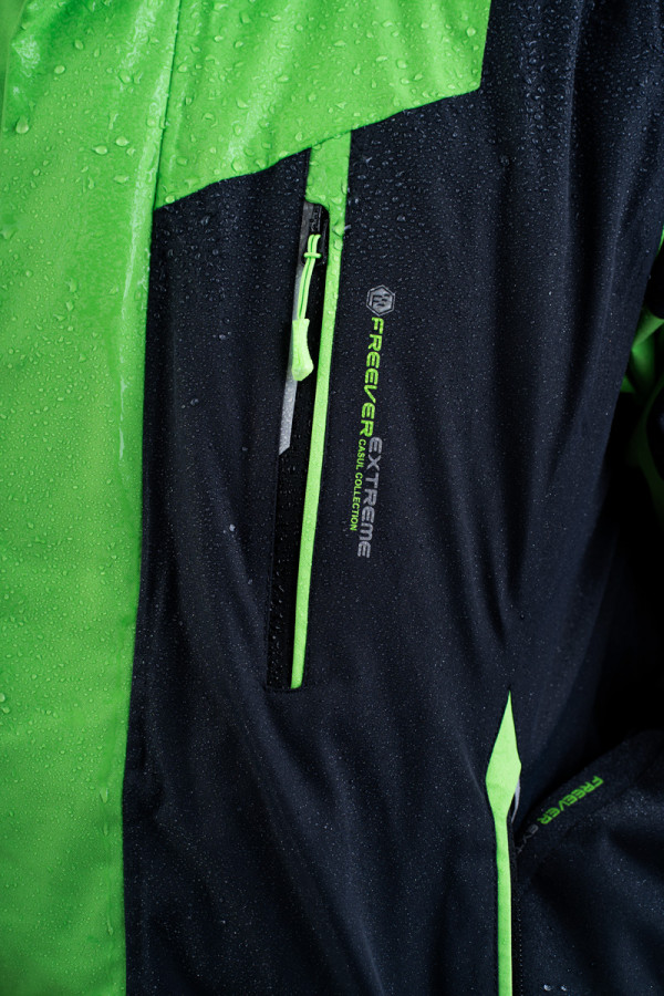 Гірськолижна куртка чоловіча Freever WF 21710 зелена, Фото №9 - freever.ua