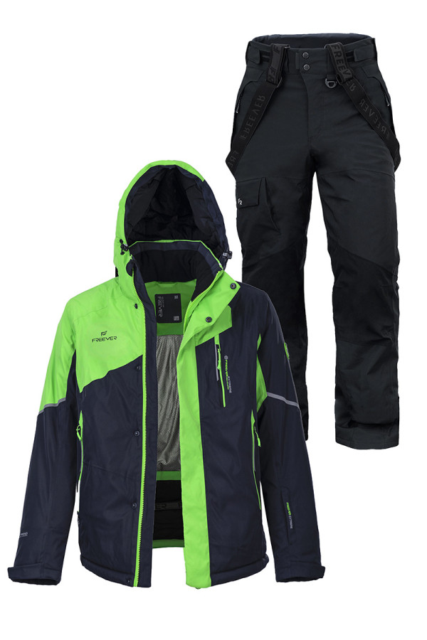 Мужской лыжный костюм FREEVER 21710-921 зеленый