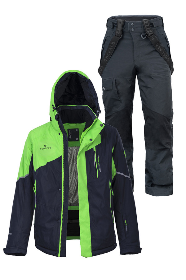 Мужской лыжный костюм FREEVER 21710-922 зеленый