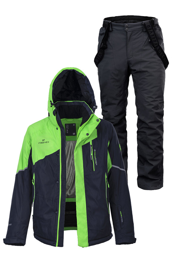 Мужской лыжный костюм FREEVER 21710-932 зеленый