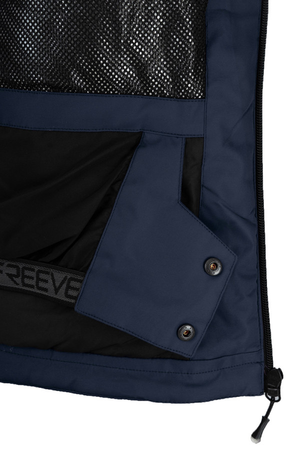Горнолыжная куртка мужская Freever WF 21711 темно-серая, Фото №7 - freever.ua