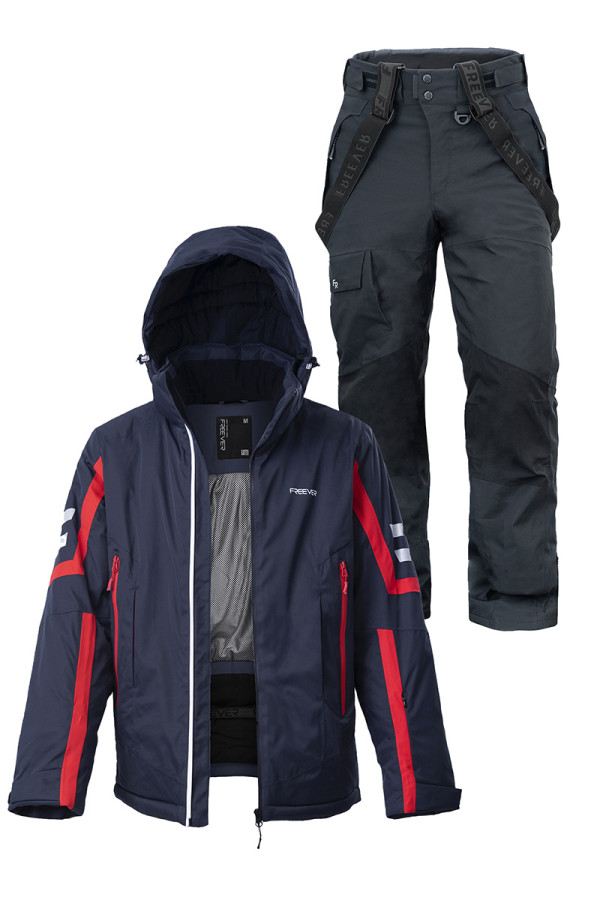 Мужской лыжный костюм FREEVER 21711-922 темно-серый - freever.ua