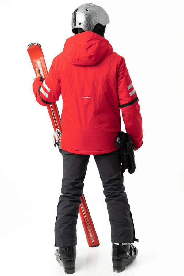 Горнолыжная куртка мужская Freever WF 21711 красная, Фото №4 - freever.ua
