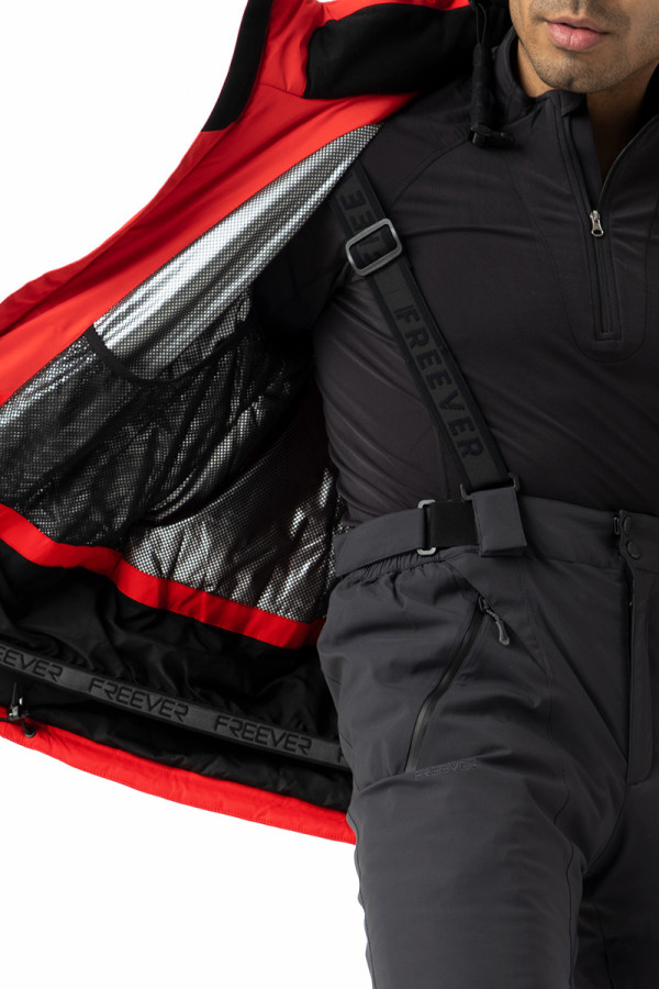 Горнолыжная куртка мужская Freever WF 21711 красная, Фото №5 - freever.ua
