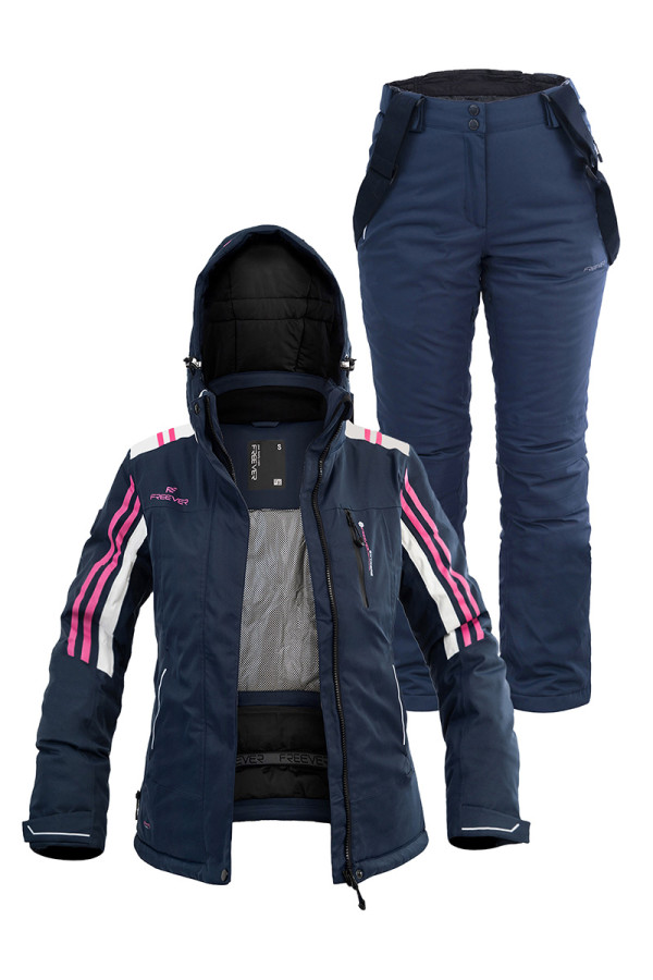 Жіночий лижний костюм FREEVER 21713 синій - freever.ua