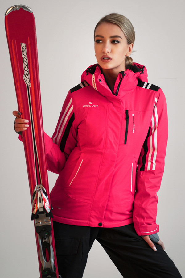 Гірськолижна куртка жіноча Freever WF 21713 коралова - freever.ua