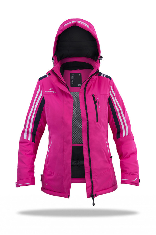 Гірськолижна куртка жіноча Freever WF 21713 малинова - freever.ua