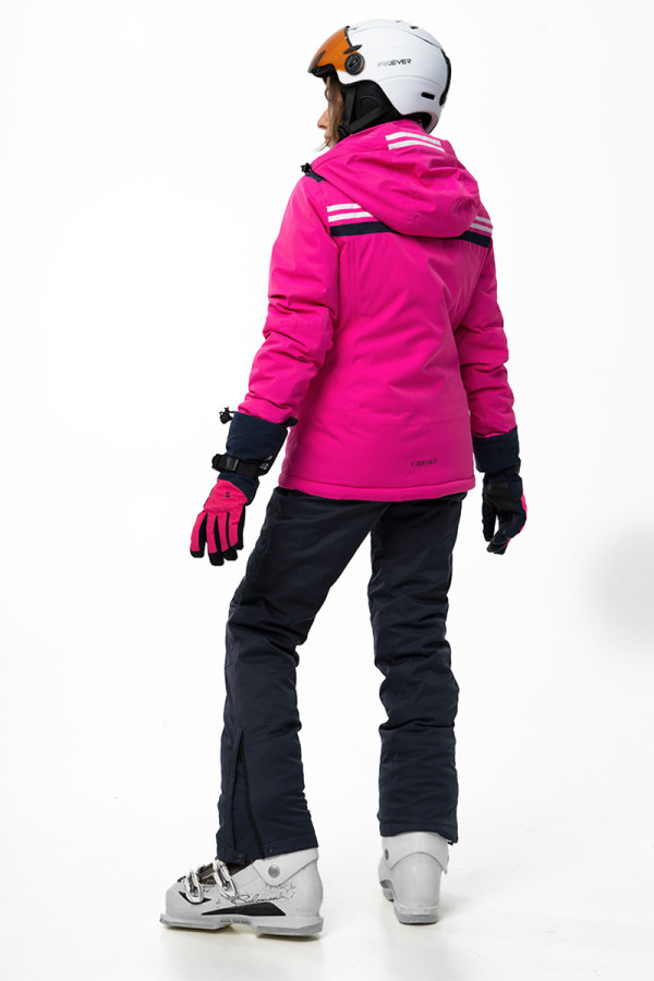 Гірськолижна куртка жіноча Freever WF 21713 малинова, Фото №10 - freever.ua