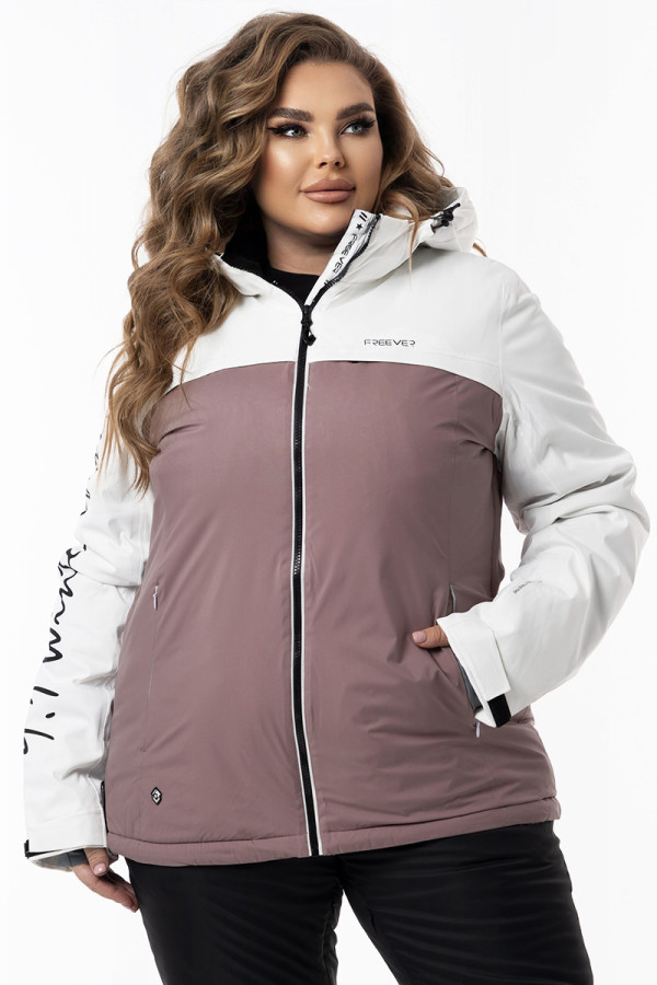 Гірськолижна куртка жіноча Freever WF 21714 капучино