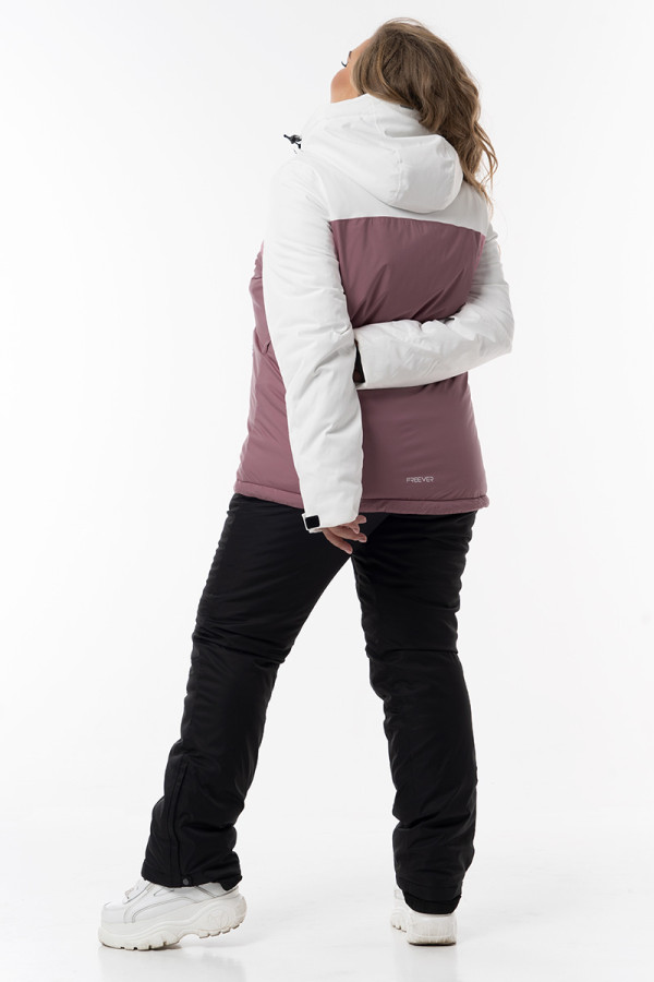Горнолыжная куртка женская Freever WF 21714 пудра, Фото №16 - freever.ua