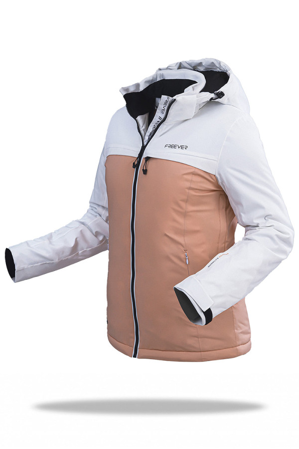 Гірськолижна куртка жіноча Freever WF 21714 персикова, Фото №4 - freever.ua