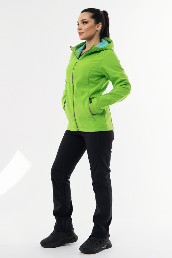 Куртка жіноча Freever windstopper WF 21716 салатова, Фото №2- freever.ua