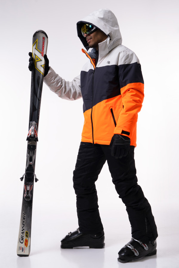 Гірськолижна куртка чоловіча Freever AF 21721 помаранчева, Фото №7 - freever.ua