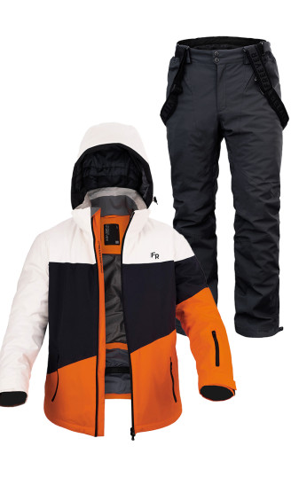 Чоловічий лижний костюм FREEVER 21721-21693 помаранчевий